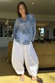 Sabo Boucle Flower Blouse Denim